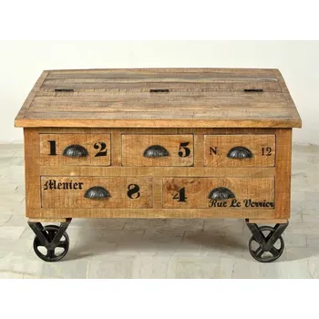 Konferenční stolek Konferenční truhla Rhein z mangového masivu