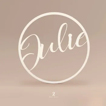 Vánoční ozdoba Dřevěná ozdoba na dveře s vlastním jménem