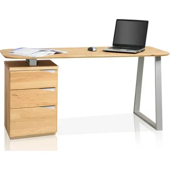 Psací stůl Psací stůl z kovu a částečně z divokého dubu Moro