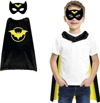 Karnevalový kostým Fiestas Guirca Dětský plášť + maska Batman černý/žlutý 70 cm