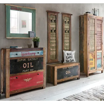 Předsíňová stěna Sob nábytek Racetrack bílá/bílý lesk