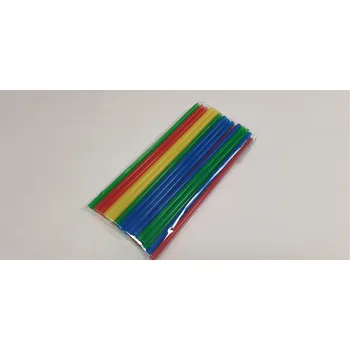 Brčka bez kloubu JUMBO 36 ks, 25,5 x 0,8 cm, plast