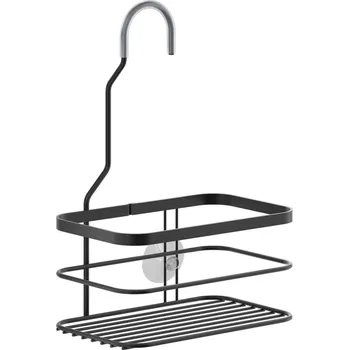 Koupelnový nábytek Černá závěsná koupelnová police Metaltex Origin ID_1436593