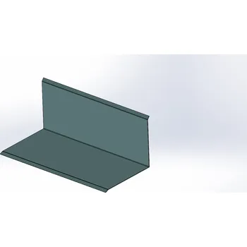 Lemování zdí - horní Barva: Pozink 0,55mm, Lemování zdí horní: Lemování horní - rozvin 200mm Více barev