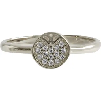 Prsten Zlatý prsten se zirkony, 1.95 g, 54