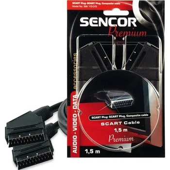 Audio kabel SAV 113-015 SCART M-SCART M 21P P SENCOR