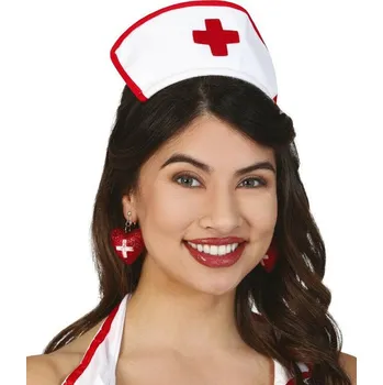 Karnevalový doplněk Náušnice zdravotní sestra