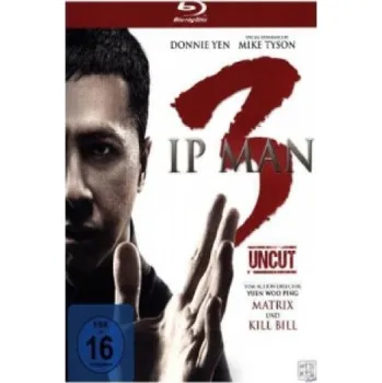 Blu-ray film Ip Man 3, 1 Blu-ray – Wilson Yip,Donnie Yen,Lynn Hung,Jin Zhang,Mike Tyson,Patrick Tam,Karena Ng,Kai-Chung Cheung,Kent Cheng,Ka-Yan Leung (DE)