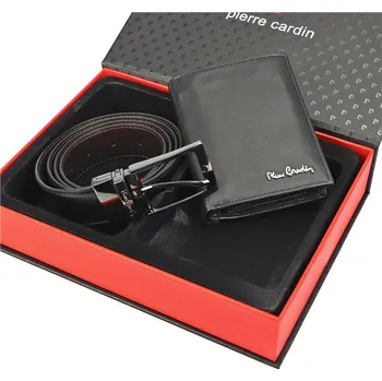Peněženka Pierre Cardin pánská dárková sada peněženka s páskem Calais, Délka 130 cm Pierre Cardin 97k-cube