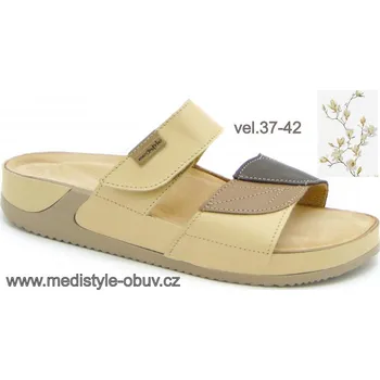 Dámská zdravotní obuv MEDISTYLE ANDĚLA 3A-J13 zdravotní pantofel ŽLUTÝ, --- - 41