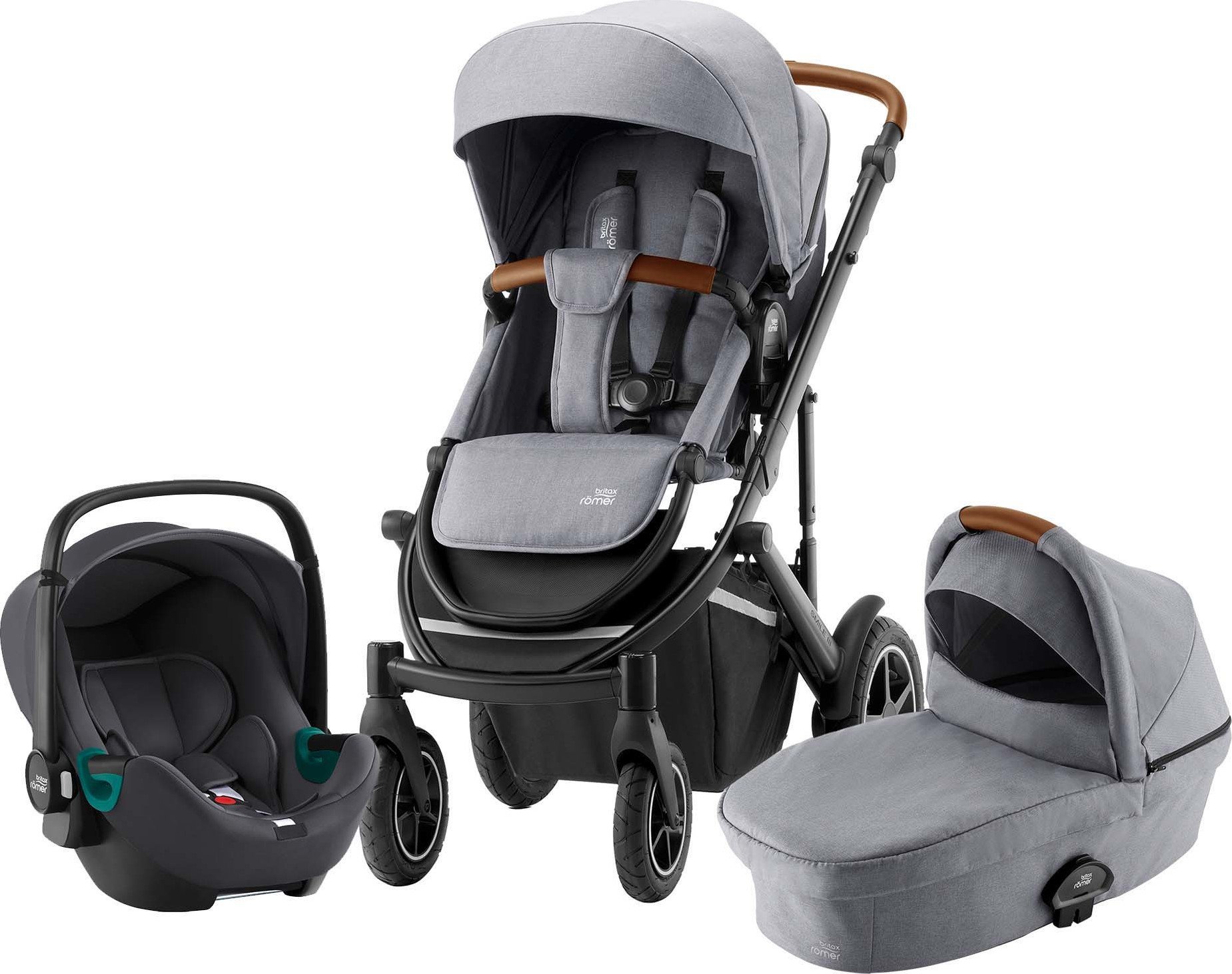 Foto Kočárek Britax Römer Set Smile III 2022 Frost Grey Brown Zboží