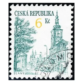 Poštovní známka Městská architektura - Slaný - razítkovaná - č. 52