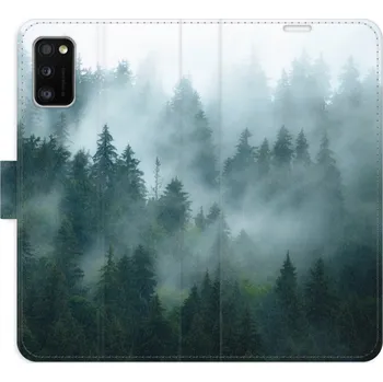 Pouzdro na mobilní telefon Flip pouzdro iSaprio - Samsung Galaxy A41 - Dark Forest - kapsičky na karty (Knížkový flip kryt, obal, pouzdro iSaprio na mobil Samsung Galaxy A41 - Dark Forest - 360° ochrana telefonu, přihrádka na karty a hotovost, funkce stojánku, pevná TPU vanička,)