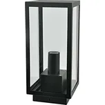 ACA Lighting černá venkovní stojací lampa CELIA 1XE27 IP44 čiré sklo CELIA1FBK