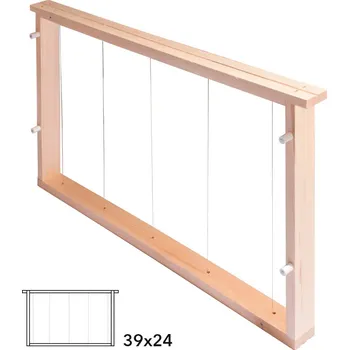Rámek 39x24 svisle rovný, zesílený, Lípa