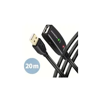 Kabel do PC AXAGON ADR-220, USB 2.0 A-M -> A-F aktivní prodlužovací / repeater kabel, 20m