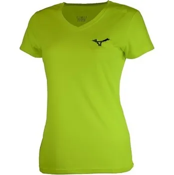 Pánské tričko Dámské sportovní tričko Mizuno Drylite Tee AW20 W/Safety Yellow Velikost: S