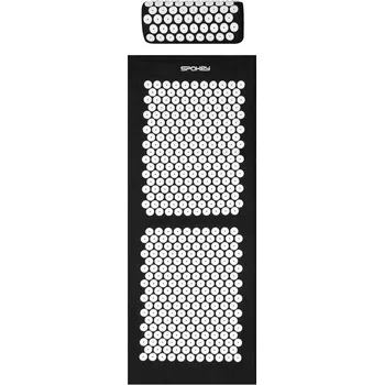 Akupresurní podložka Spokey Aku Big akupresurní masážní podložka s polštářem 137 x 50 cm černá
