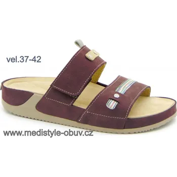 Dámská zdravotní obuv MEDISTYLE TURIA 3T-J15/4 pantofel FIALOVÝ, --- - 40