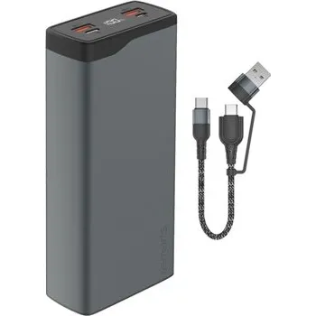 Powerbanka 4smarts VoltHub Pro powerbanka 22.5W 26800mAh PD / QC šedáTech-Protect PC6X6 prodlužovací kabel 2m 6x zásuvka, 3x USB-A 3x USB-C