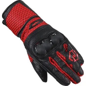 Moto rukavice Dámské rukavice na moto Nazran Fender Air 2.0 black/red vel. XL