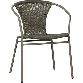 WOOOD Šedozelená ratanová zahradní židle Kayle
