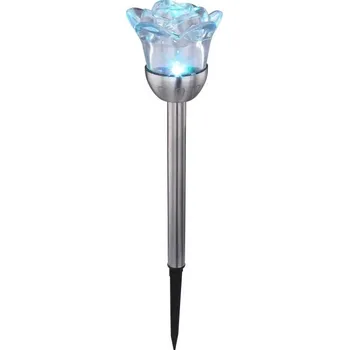 Venkovní osvětlení Globo 33973-2 LED venkovní solární svítidlo Solar 1x0,06W | RGB | IP44 - set 2 světel, nerez + K nákupu nad 3000 Kč dárek zdarma