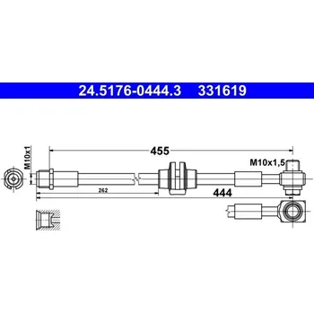 Brzdová hadice Brzdová hadice ATE 24.5176-0444.3