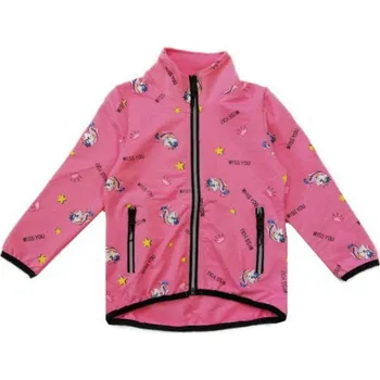 Dívčí mikina DÍVČÍ MIKINA S JEDNOROŽCI KUGO Barva: Světle růžová, Velikost: 98