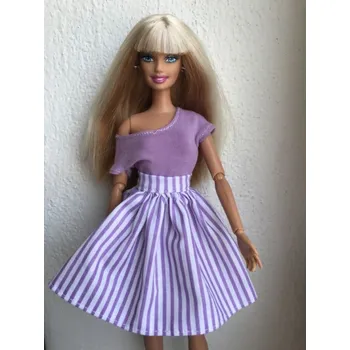 Panenka LOVEDOLLS Fialová sukně s proužky