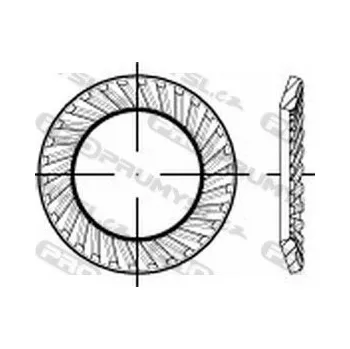 Matice Pojistná podložka SCHNORR typ VS M10 / 10,5 pozink