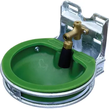 Misková kolíková plastová napáječka La GÉE s nerezovým rámem a deskou pro ovce, kozy, skot