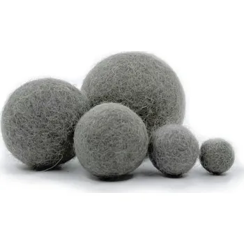 MMboutique Plstěná kulička vel.XL 030-Timber Wolf