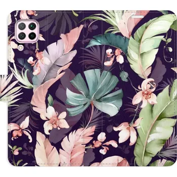 Pouzdro na mobilní telefon Flip pouzdro iSaprio - Huawei P40 Lite - Flower Pattern 08 - kapsičky na karty (Knížkový flip kryt, obal, pouzdro iSaprio na mobil Huawei P40 Lite - Flower Pattern 08 - 360° ochrana telefonu, přihrádka na karty a hotovost, funkce stojánku, pevná TPU)