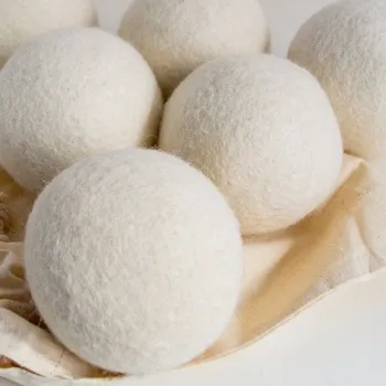 Praní a péče o prádlo MMboutique Plstěné koule do sušičky natural