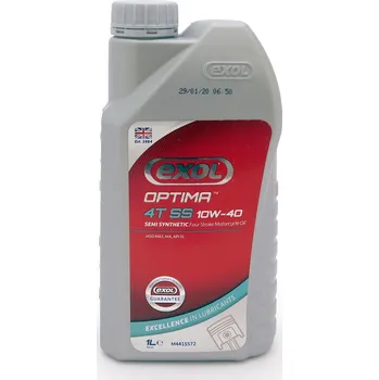 Motorový olej Exol Optima 4T SS, částečně syntetický olej pro výkonné motocykly, 1l (Exol Lubricants Limited)
