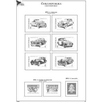 Sběratelství Albové listy A4 POMfila ČR - ročník 2012, zákl. verze - (8 listů), vč. zesílených obalů, papír 160gr.