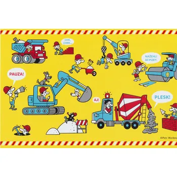 Dětské zboží Zdravá lahev Motiv do průhledky Zdravá sváča - Stavba