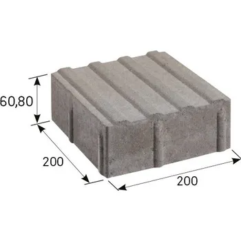 Dlažba BEST VODÍCÍ LINIE 60mm přírodní