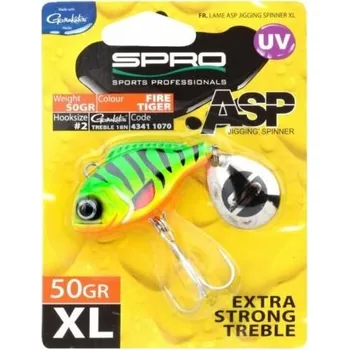 Umělá nástraha SPRO ASP spinner UV XL 50gr firetiger