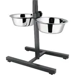 AKINU Stojan nastavitelný černý + misky…