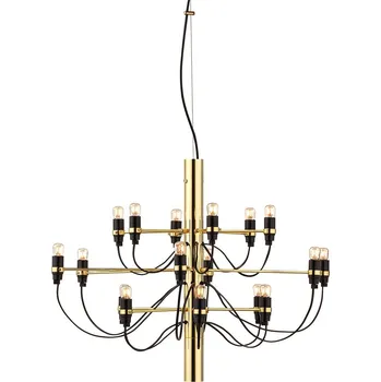 Flos A1352059 2097-18, luxusní mosazný lustr, 18x15W E14 čirá, prům. 69cm, výška 51cm