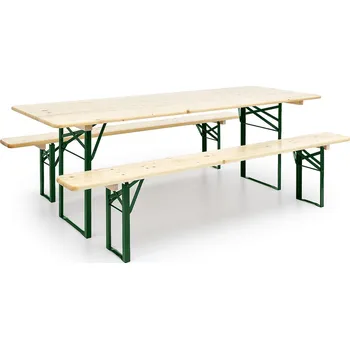 Zahradní sestava Dřevěný pivní set Farblos 2200 x 600 x 250 mm