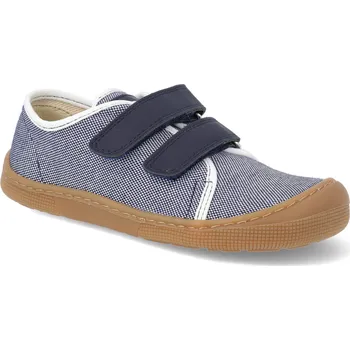 Dívčí tenisky Barefoot plátěnky KOEL - Dud Textile Blue modré Velikost: 32