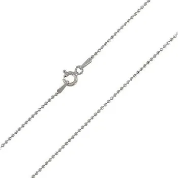 Řetízek Stříbrný řetízek kuličkový délka řetízku 55cm