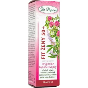Přírodní produkt Dr. Popov Fit ženy 50+ bylinné kapky 50 ml