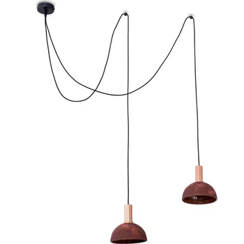 Light for home - Závěsné světlo 60355 "LIMA", 2x60W, E27, Černá