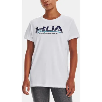 Dámské tričko Under Armour UA VINTAGE PERFORMANCE SS 1376748-100 Bílá XS