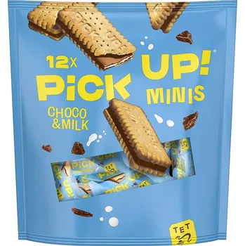 LEIBNIZ PICK UP! MINI SUŠENKY ČOKO/MLÉKO 127g NĚMECKO!