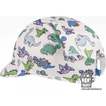 Čepice Funkční šátek Dráče - Emily kšilt 15, bílá Dinosaurus Barva: Bílá, Velikost: S 50-52